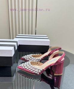 Aquazzura2024 new sandal purchasing quality. These pointed and rough high-heeled hand beadedwcms80xq