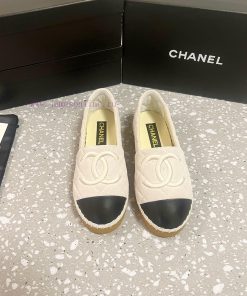 CHANEL Chanel 25ss New Early Spring Double C Color blocked suede calf leather fisherman shoeg3gs9tlw