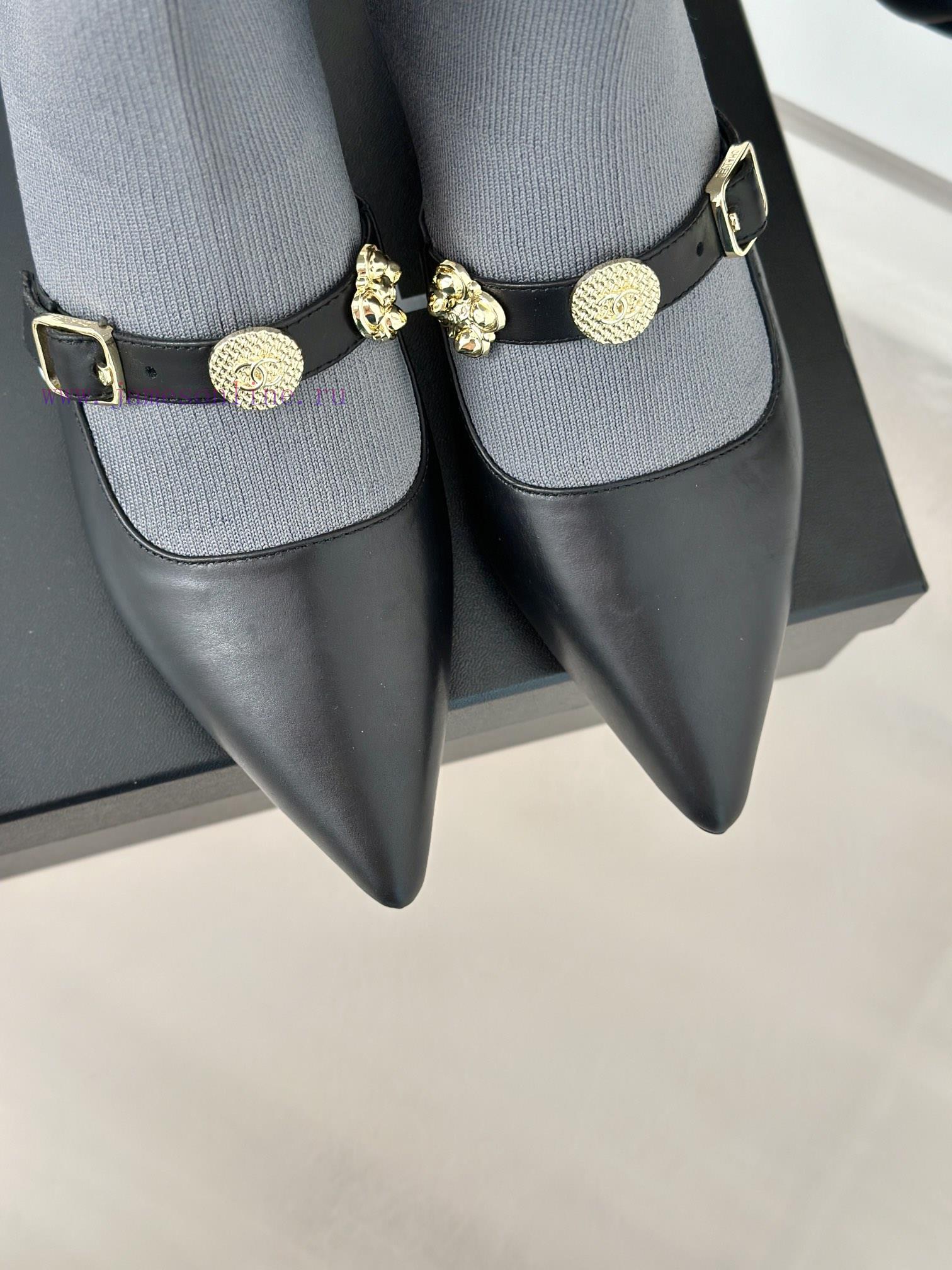 Chanel | Chanel 24B Autumn/Winter New Product Metal Double C Pointed Coarse Heel Socks Boots3jxxeis5 - Image 8