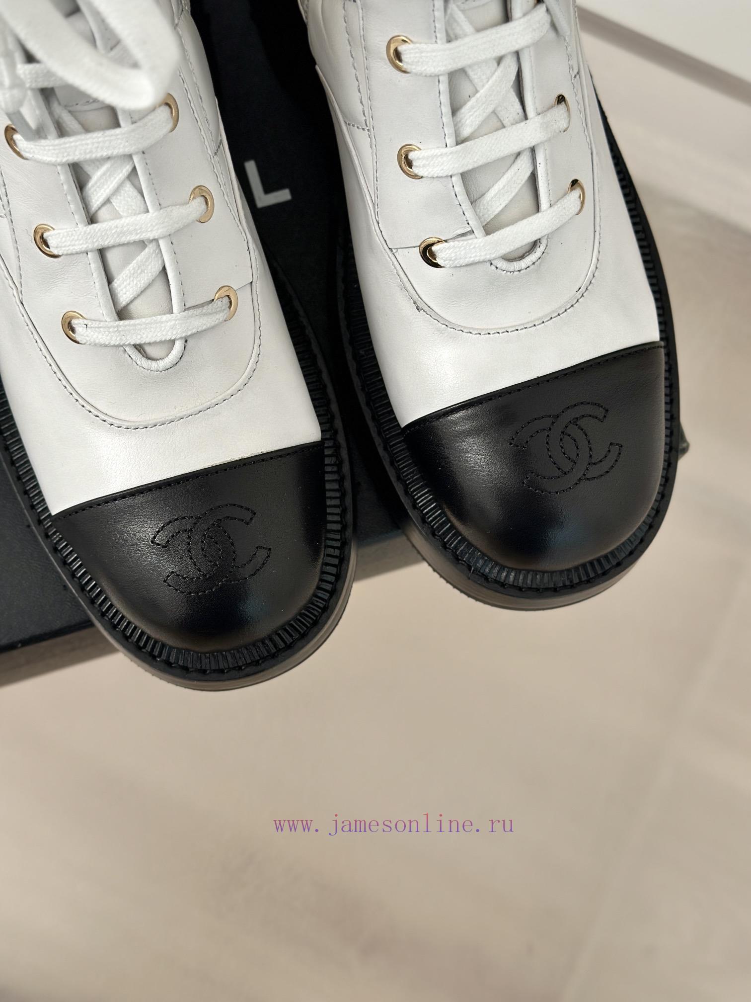 Chanel | Chanel Classic Autumn/Winter Double C Diamond Grid Letter Thick Heel Short BootsTheh19tmq4v - Image 8