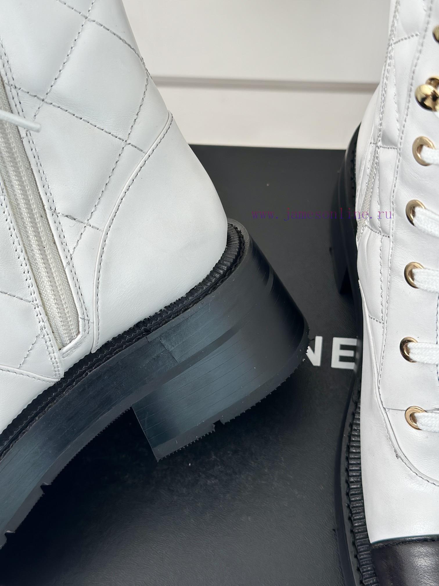 Chanel | Chanel Classic Autumn/Winter Double C Diamond Grid Letter Thick Heel Short BootsTheh19tmq4v - Image 9