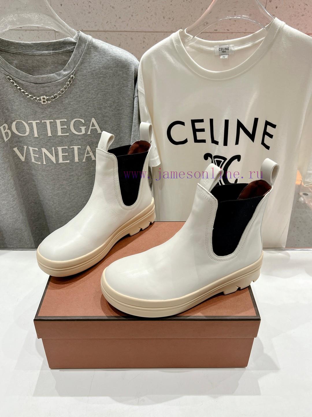Loropiana LP Nuoyoupianya 24ss Autumn/Winter New Lakeside Leather Chelsea Short BootsThis shuwyqlcn4 - Image 4
