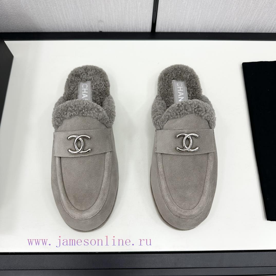 Chanel 24K autumn and winter new furry loafersTeddy fur shoes are very comfortableMaillard b7moa6v0e - Image 3