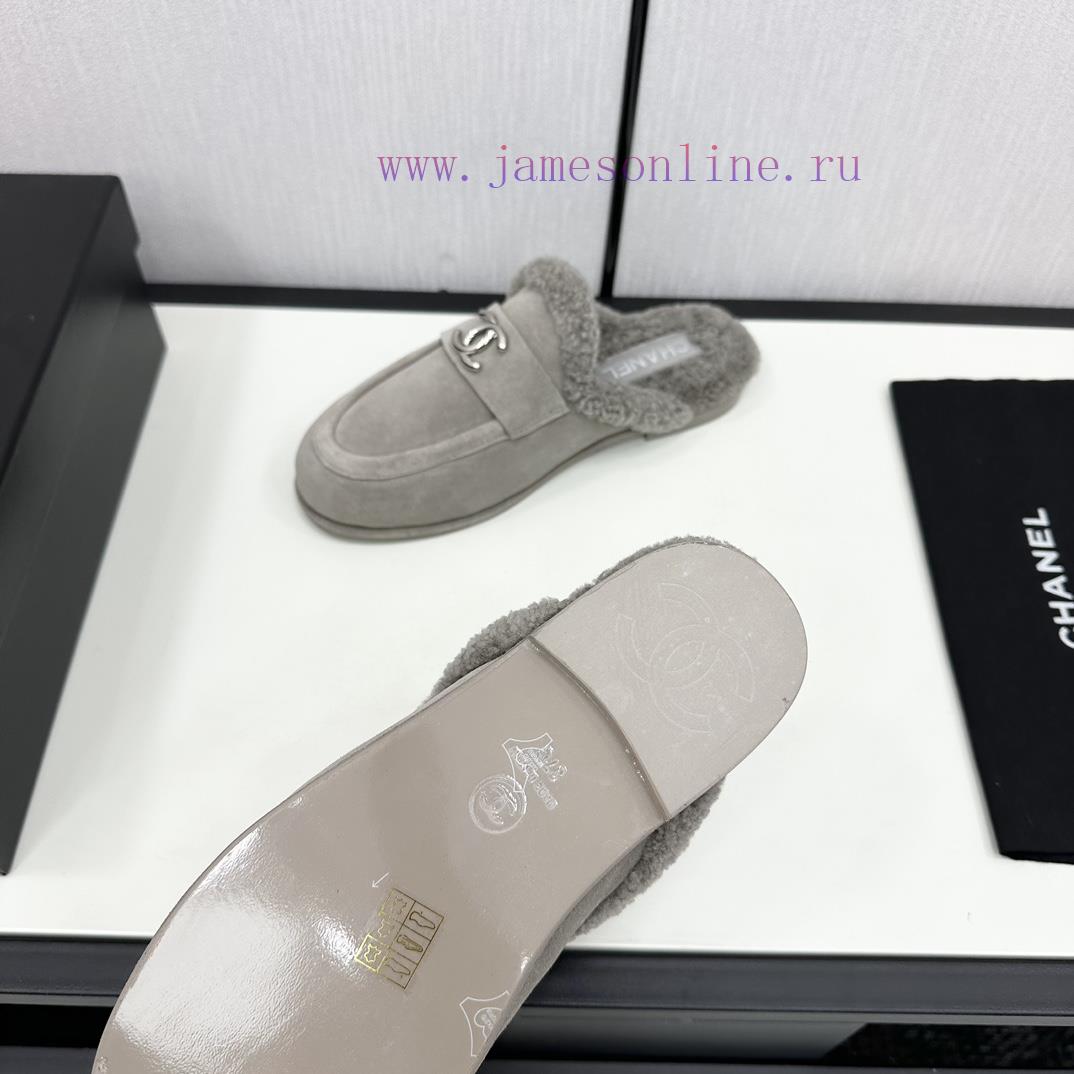 Chanel 24K autumn and winter new furry loafersTeddy fur shoes are very comfortableMaillard b7moa6v0e - Image 9