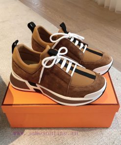 Men's 20Hermes Home 24ss Autumn and Winter New Product Classic Dad Shoes with British color qgdnc1qw