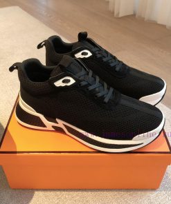 Men's 20Hermes Home 24ss Autumn and Winter New Product Classic Dad Shoes with British color rvryerft