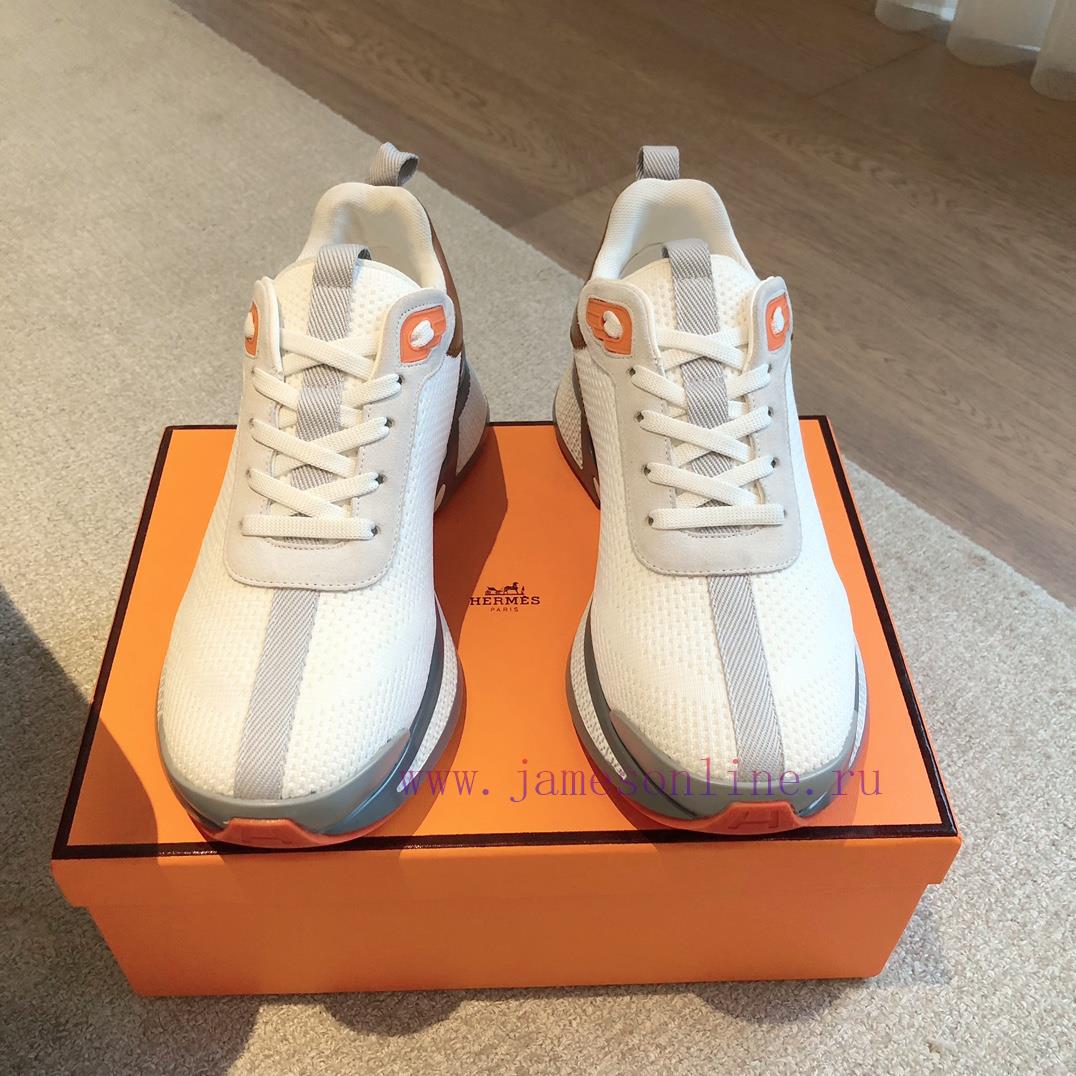 Men's 20Hermes Home 24ss Autumn and Winter New Product Classic Dad Shoes with British color uaut05er - Image 3