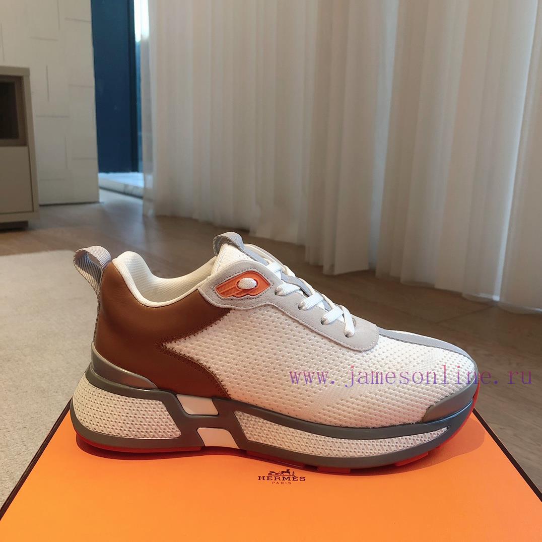 Men's 20Hermes Home 24ss Autumn and Winter New Product Classic Dad Shoes with British color uaut05er - Image 8