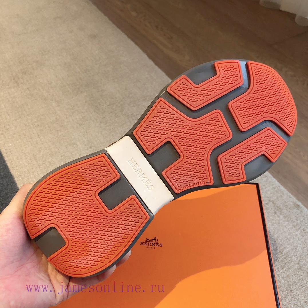 Men's 20Hermes Home 24ss Autumn and Winter New Product Classic Dad Shoes with British color uaut05er - Image 10