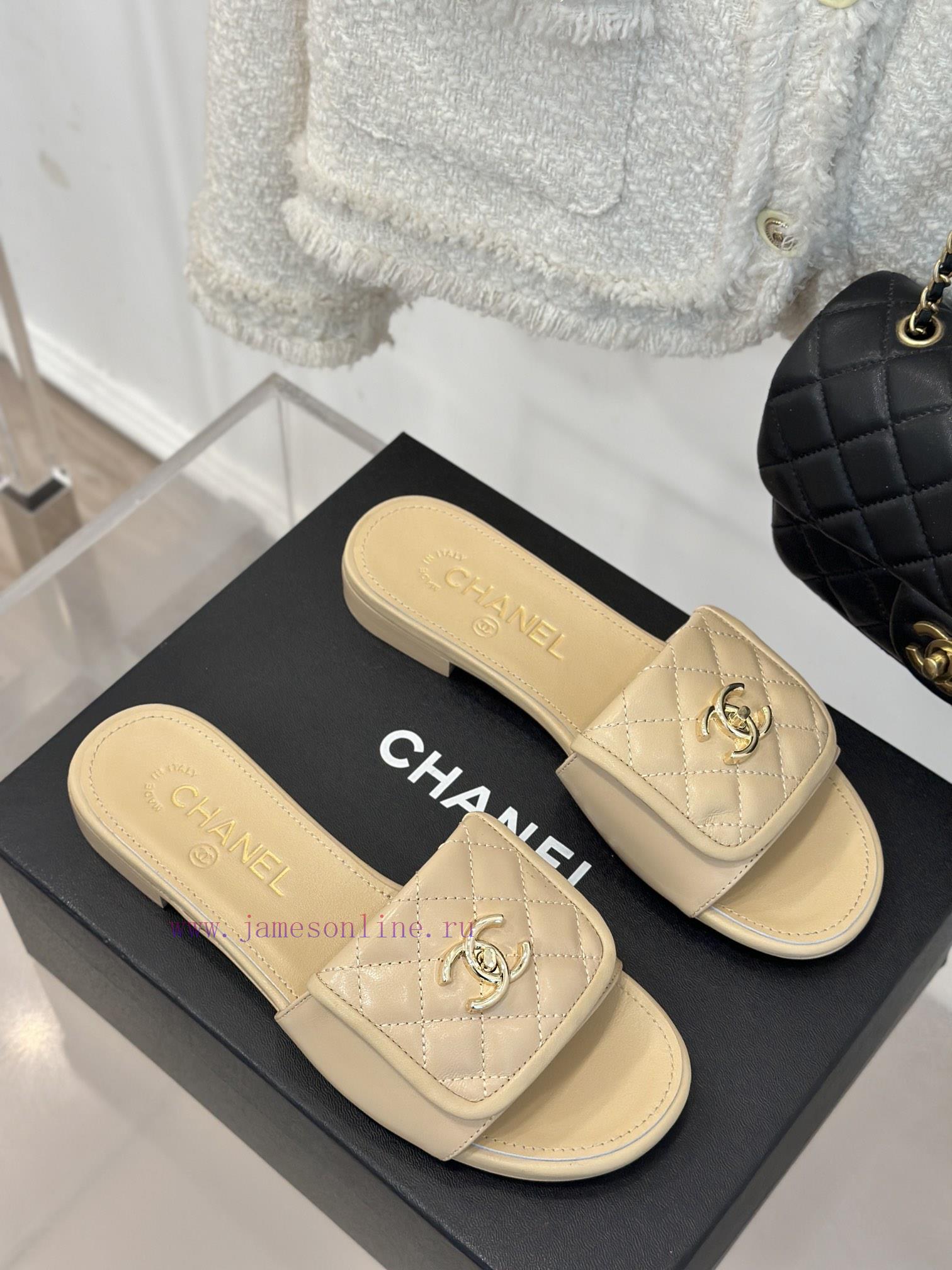 Chanel | Chanel Classic backpack buckle flip flip flip slippersClassic and timeless~Flip sty3wenjjm3 - Image 4