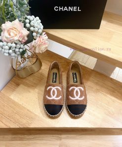 CHANEL Chanel 25ss New Early Spring Double C Color blocked suede calf leather fisherman shoe6enn5vco