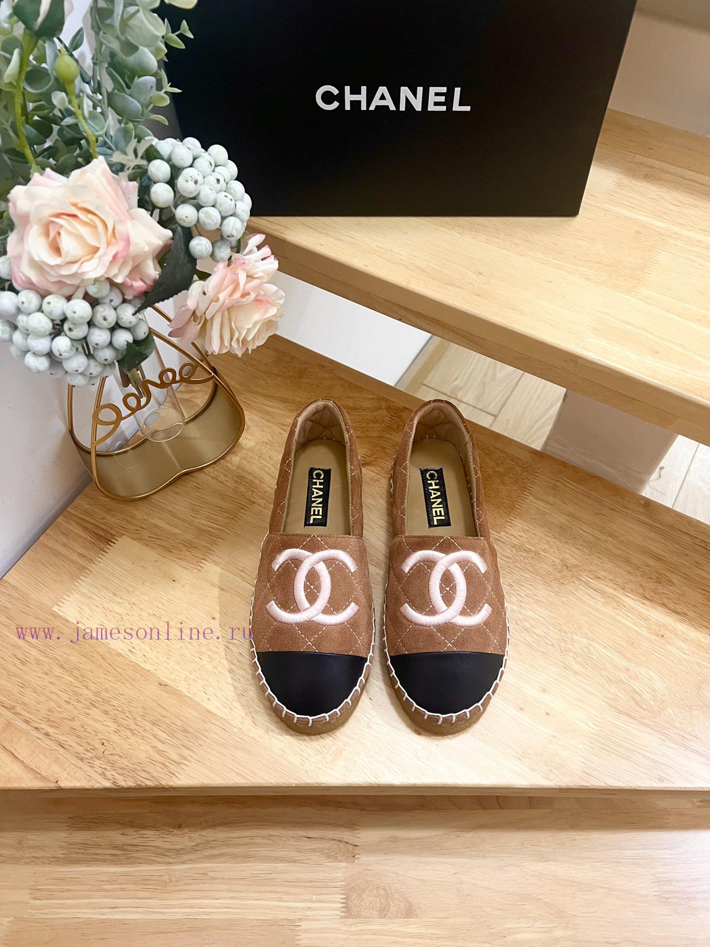 CHANEL Chanel 25ss New Early Spring Double C Color blocked suede calf leather fisherman shoe6enn5vco - Image 2