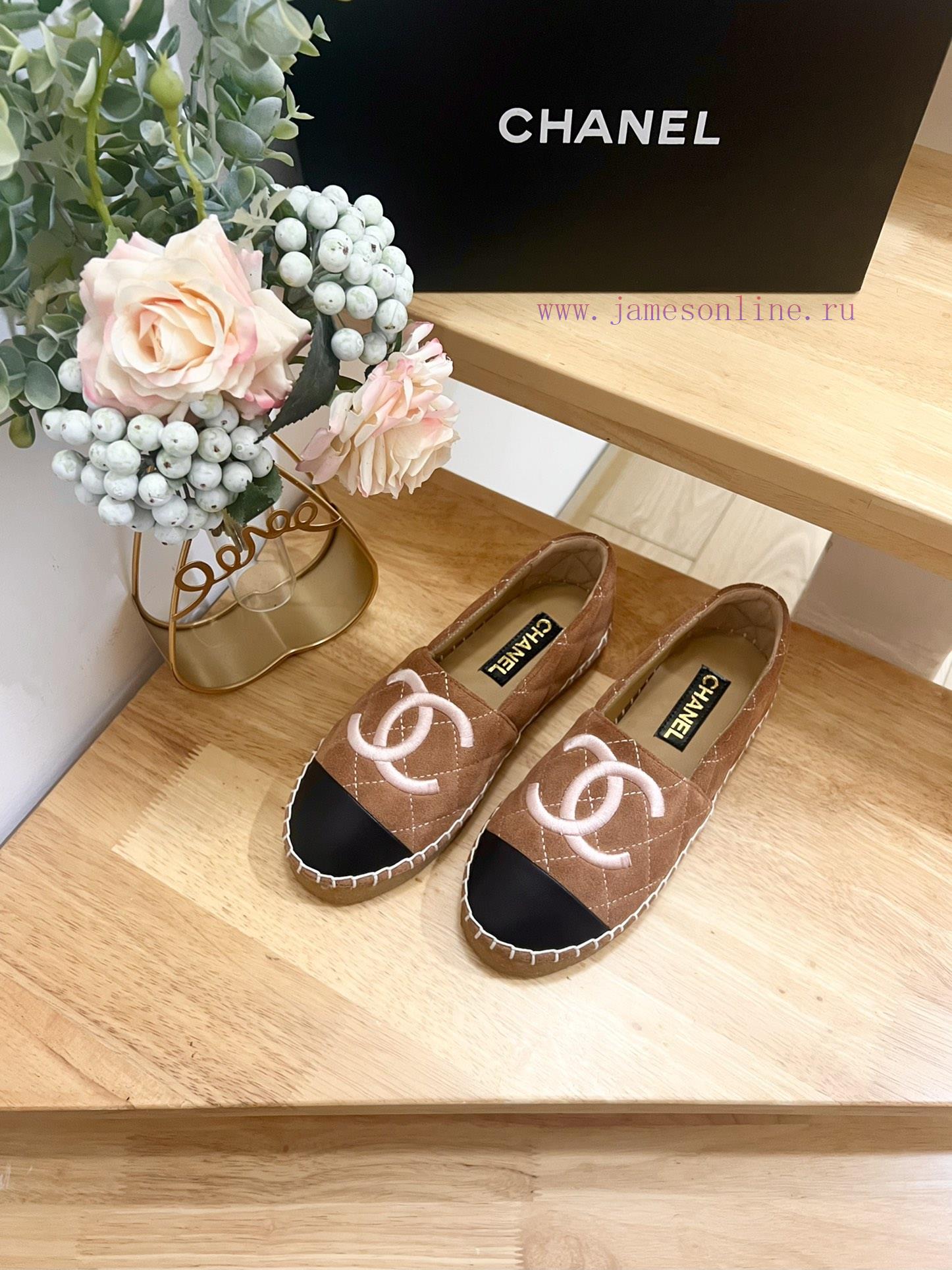 CHANEL Chanel 25ss New Early Spring Double C Color blocked suede calf leather fisherman shoe6enn5vco - Image 4