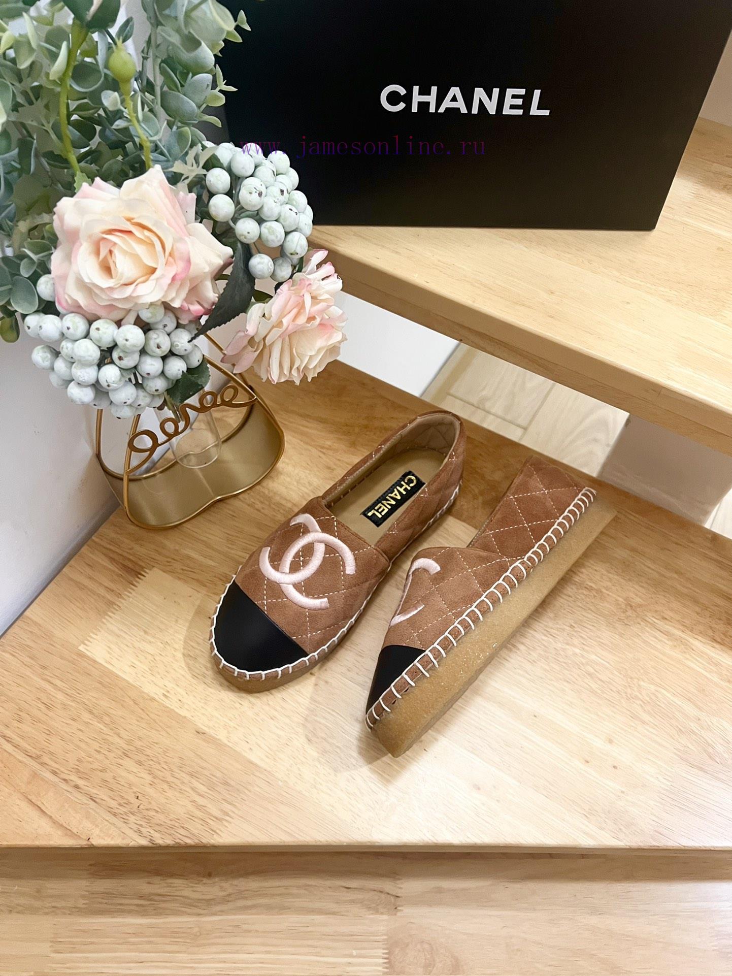 CHANEL Chanel 25ss New Early Spring Double C Color blocked suede calf leather fisherman shoe6enn5vco - Image 6