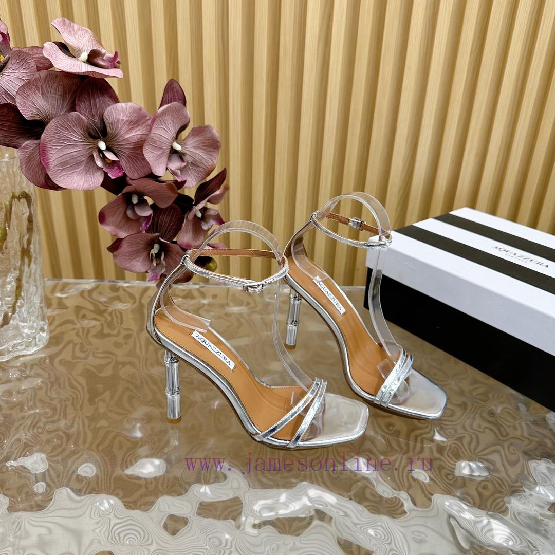 Aquazzura 2024 New Top Pineapple Women's Hollow High Heel Sandals Original 1:1 Open Mold Heew1e3xguc - Image 7