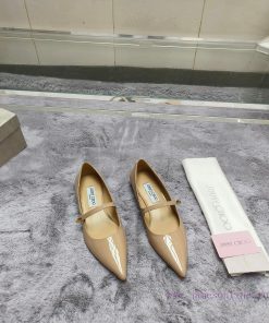JIMMY CHOO Versatile Charm High Heels, made of brushed leather material to achieve the class291qzxzz