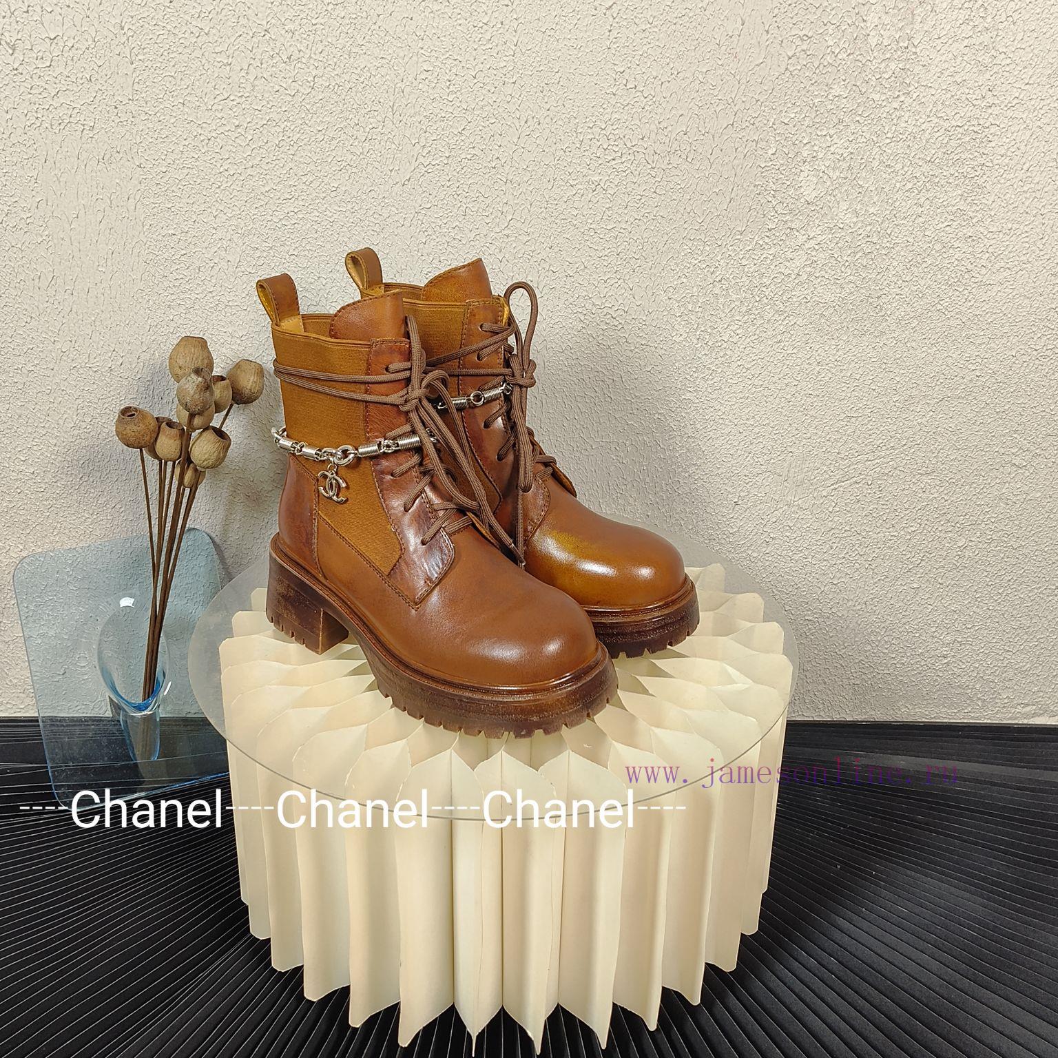 Purchasing gradeChanel 24ss Chanel new Chanel letter buckle Martin boots autumn and winter msw8cv3tg - Image 2