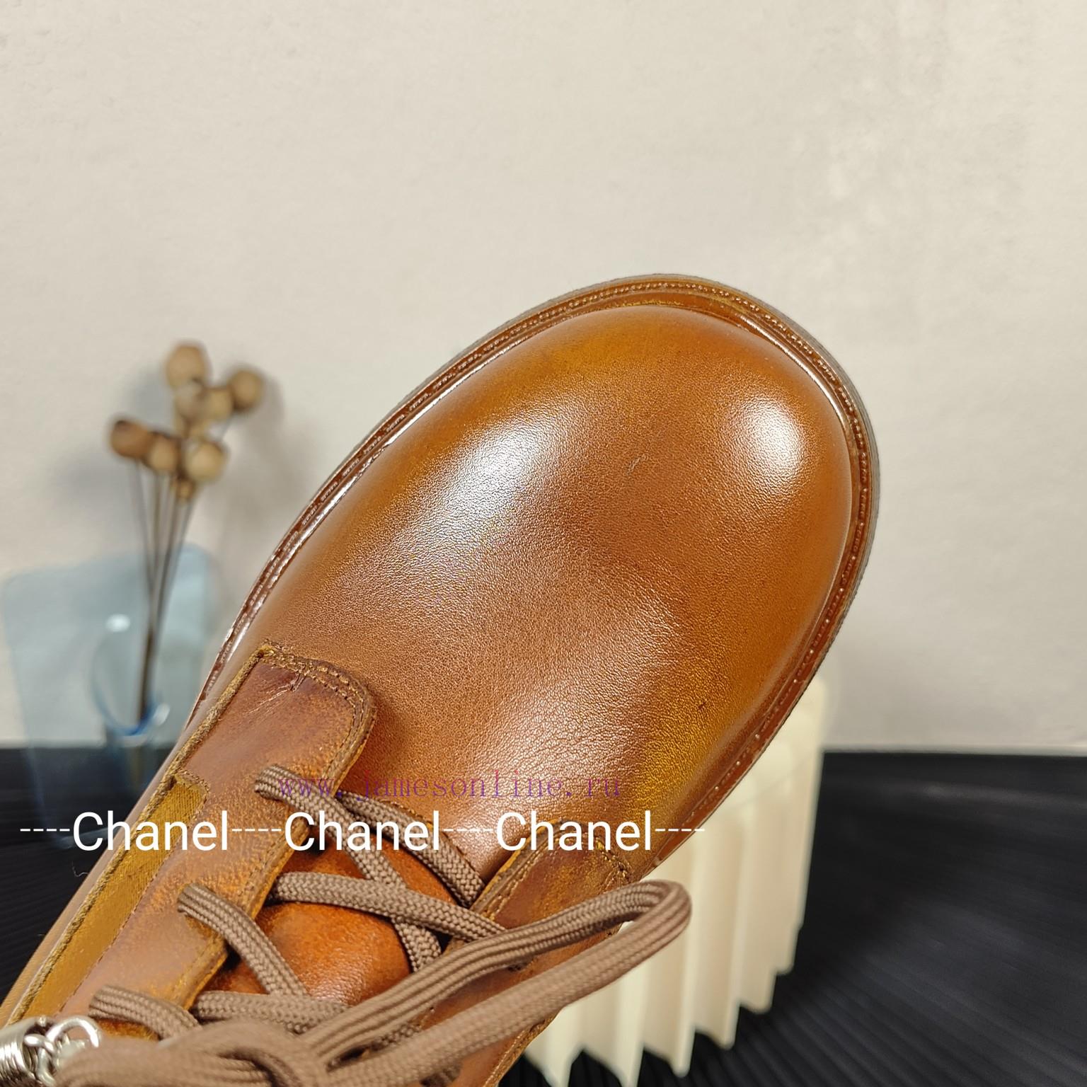 Purchasing gradeChanel 24ss Chanel new Chanel letter buckle Martin boots autumn and winter msw8cv3tg - Image 6