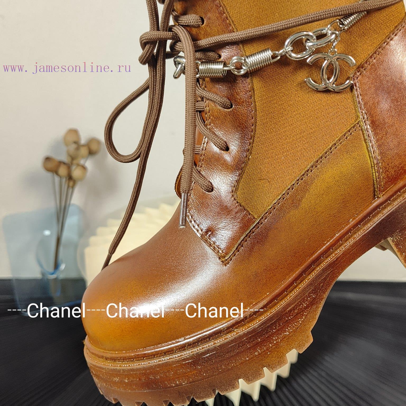 Purchasing gradeChanel 24ss Chanel new Chanel letter buckle Martin boots autumn and winter msw8cv3tg - Image 7
