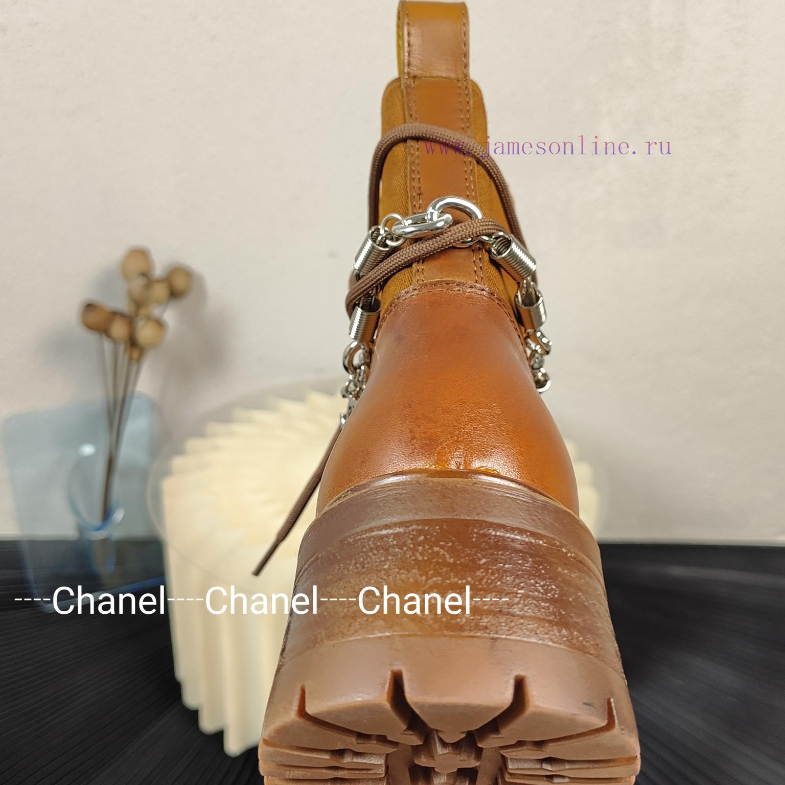 Purchasing gradeChanel 24ss Chanel new Chanel letter buckle Martin boots autumn and winter msw8cv3tg - Image 8