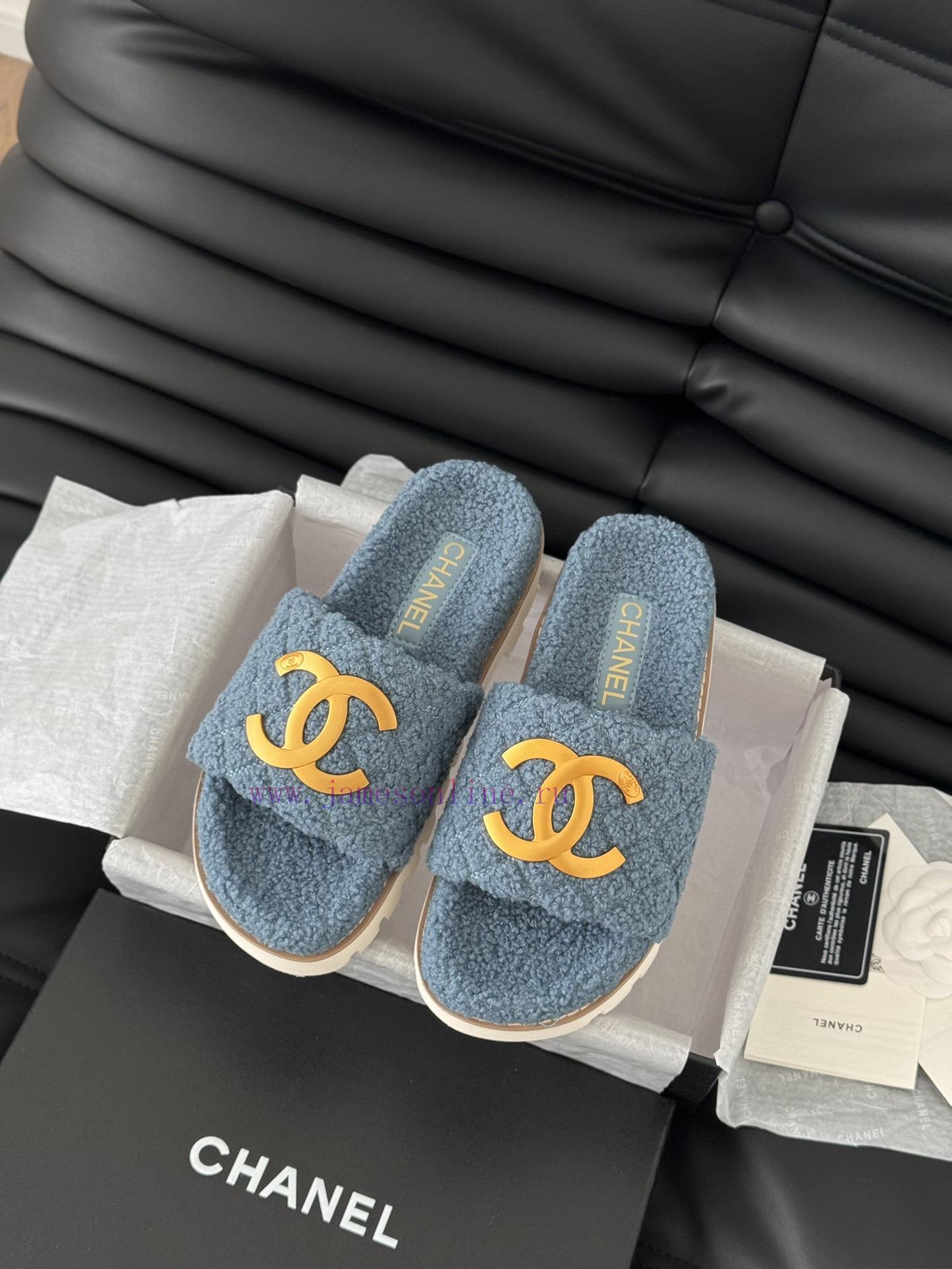 Chanel 24B new fur slippersThis fur mop is really cuteSoft and fluffy fur, comfortable and wbvrf3gvj - Image 2