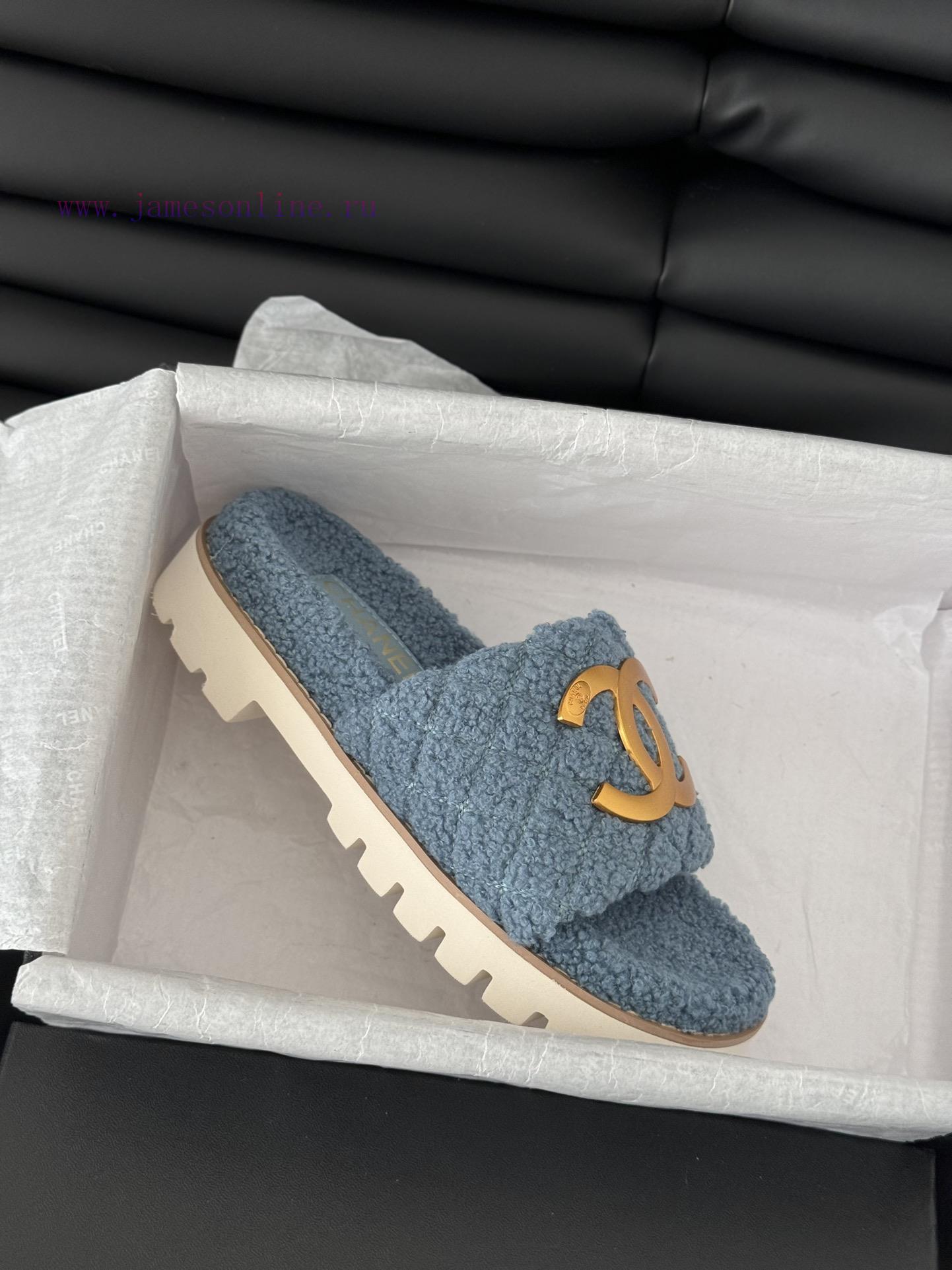 Chanel 24B new fur slippersThis fur mop is really cuteSoft and fluffy fur, comfortable and wbvrf3gvj - Image 9