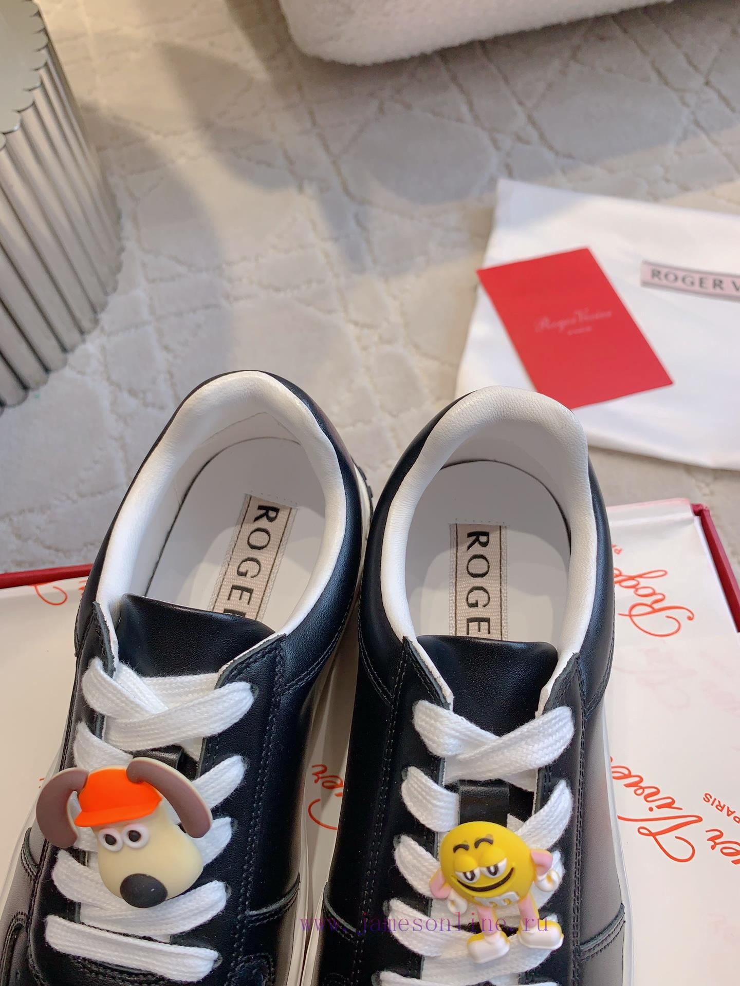Roger Vivie's new cartoon white shoes with super cute cartoon avatars look great on the feet0pflgudk - Image 7