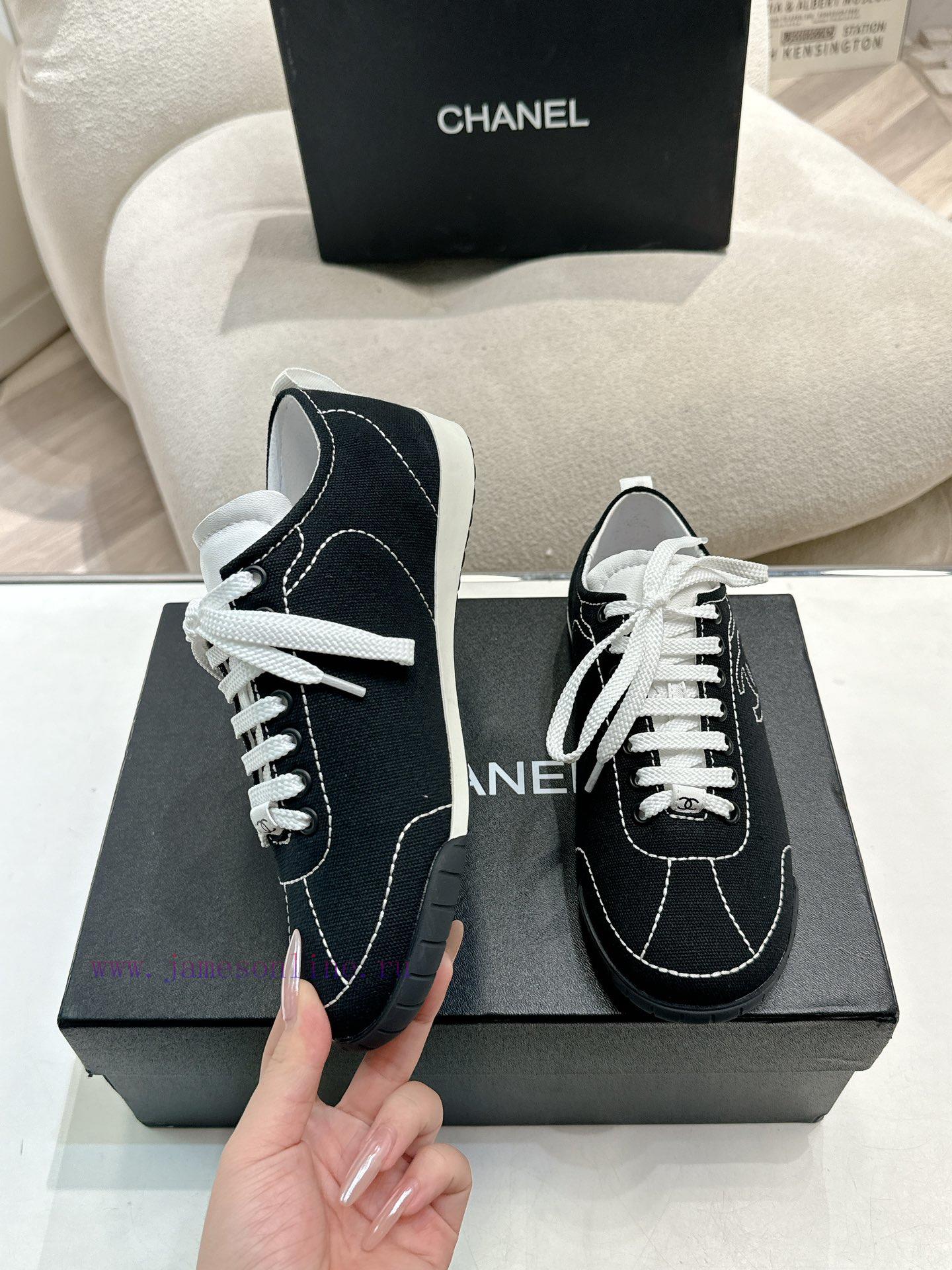 Chanel 25C new sports and leisure shoesVersatile white shoe style matching won't go wrongCol371ydgv2 - Image 5
