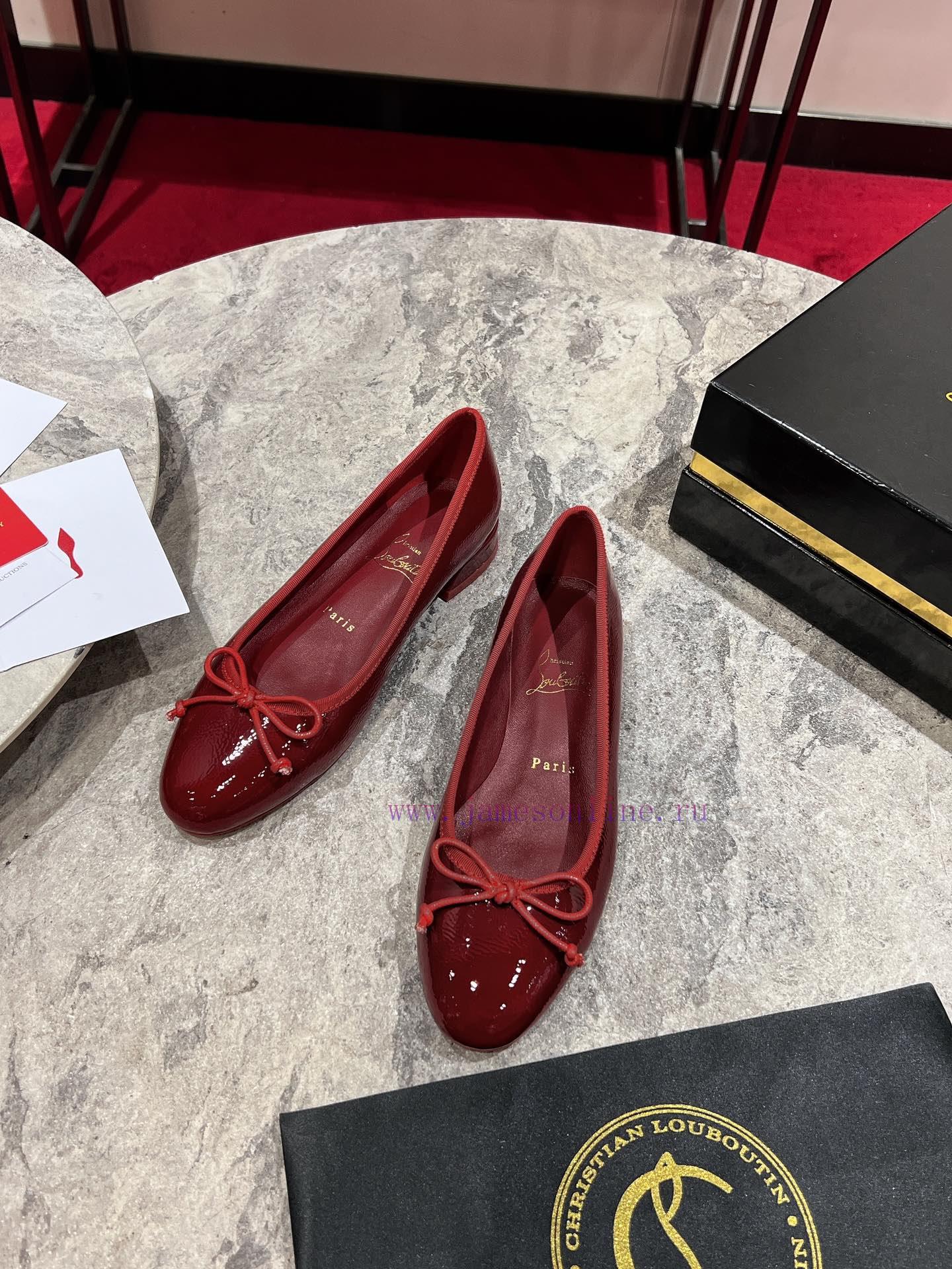 Ballet shoes ︎ ️Sweetie Jane ballet shoes are made of custom-made red wrinkled cowhide with selr9cod - Image 2