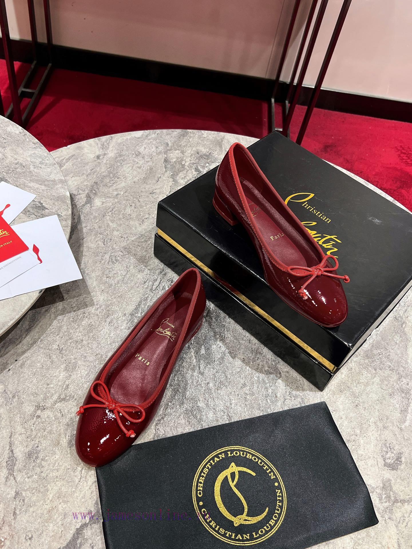 Ballet shoes ︎ ️Sweetie Jane ballet shoes are made of custom-made red wrinkled cowhide with selr9cod - Image 4