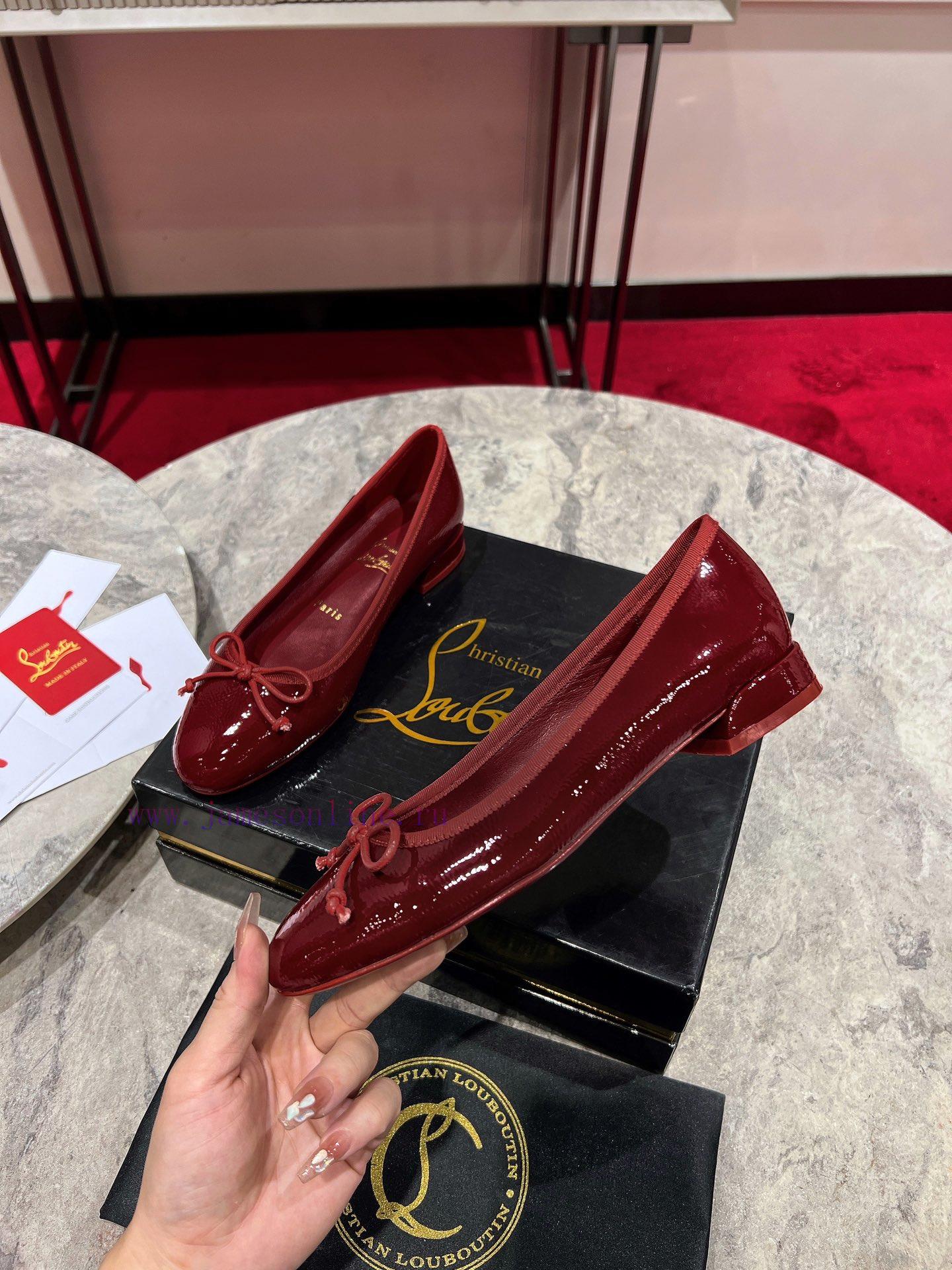 Ballet shoes ︎ ️Sweetie Jane ballet shoes are made of custom-made red wrinkled cowhide with selr9cod - Image 5
