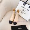 Chanel Chanel timeless classic patchwork thick heel elastic boots interpret elegant Chanel s3tn38awp