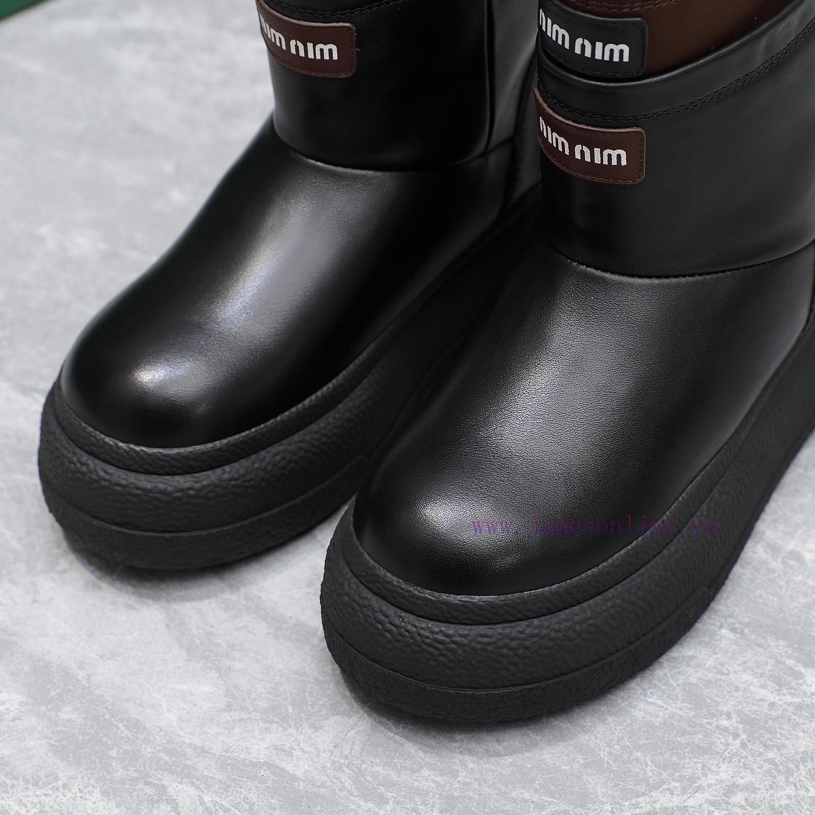 The modelFashionable and trendy thick soled snow boots24SS autumn and winter thick soled furr1e2u12v - Image 5