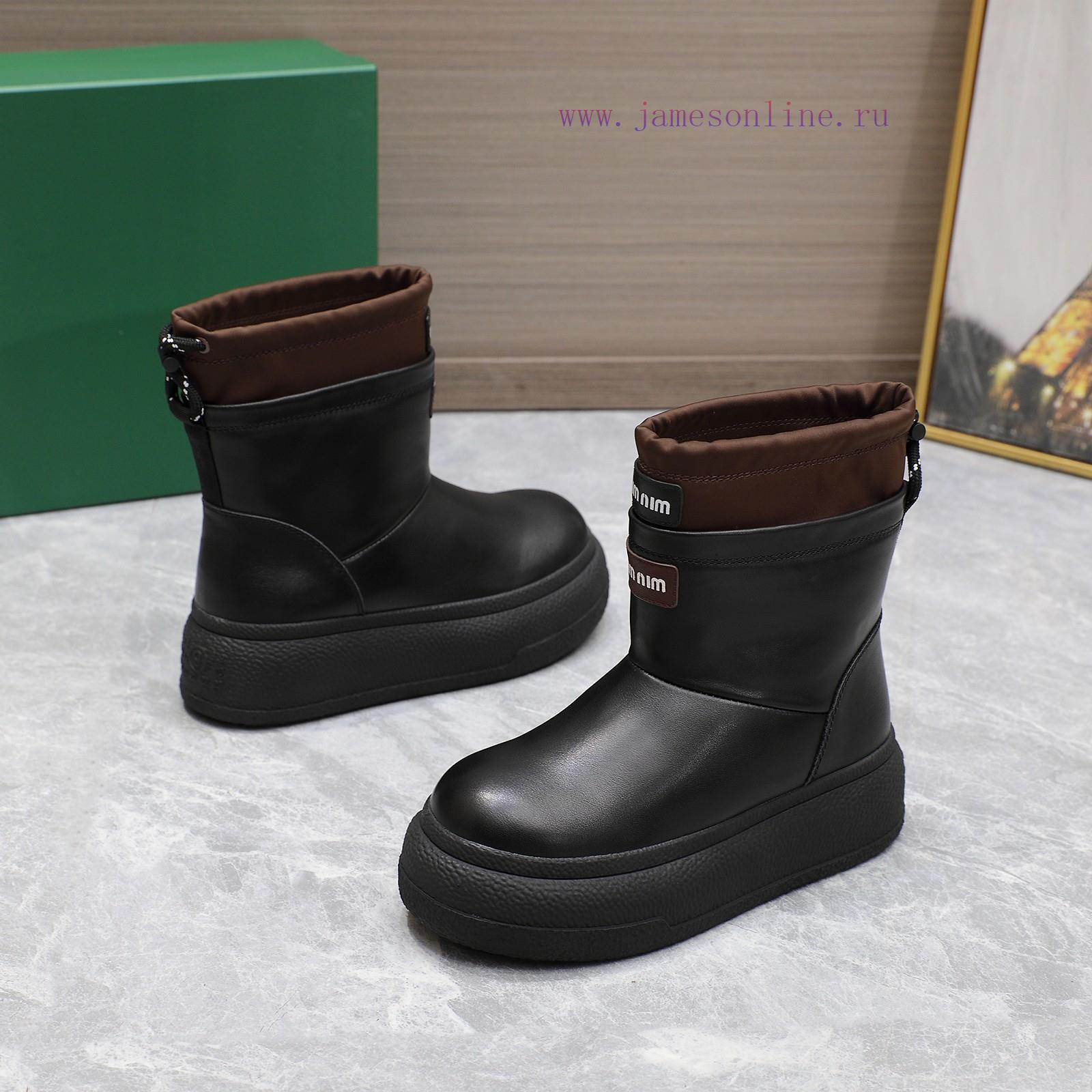 The modelFashionable and trendy thick soled snow boots24SS autumn and winter thick soled furr1e2u12v - Image 9