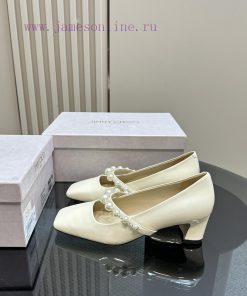 Jimmy Choo/Jay Chou Classic Pearl Coarse Heel Mary Jane ShoesI believe that's why girls can'81z66qyb