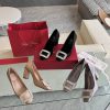 🪵RogerVivi2025 Early Spring New RV Women's Shoes BellVivier Series Silk High Heels Single Sh7d7lu7i1