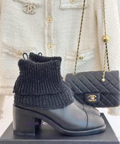 Chanel | Chanel 24K Autumn/Winter New Product Double CThick heeled socks bootsThis season's bruaxgnw