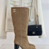 Chanel | Chanel 24c Autumn/Winter New ProductsDouble C thick heel boots seriesThe shoe upper55gudtmr