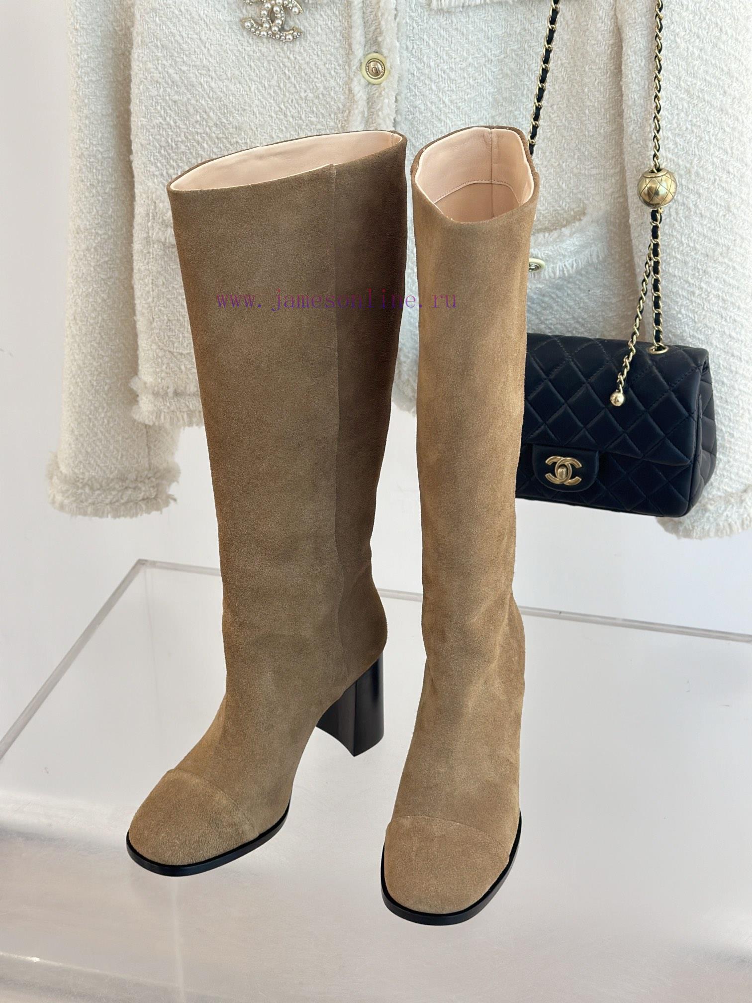 Chanel | Chanel 24c Autumn/Winter New ProductsDouble C thick heel boots seriesThe shoe upper55gudtmr - Image 3
