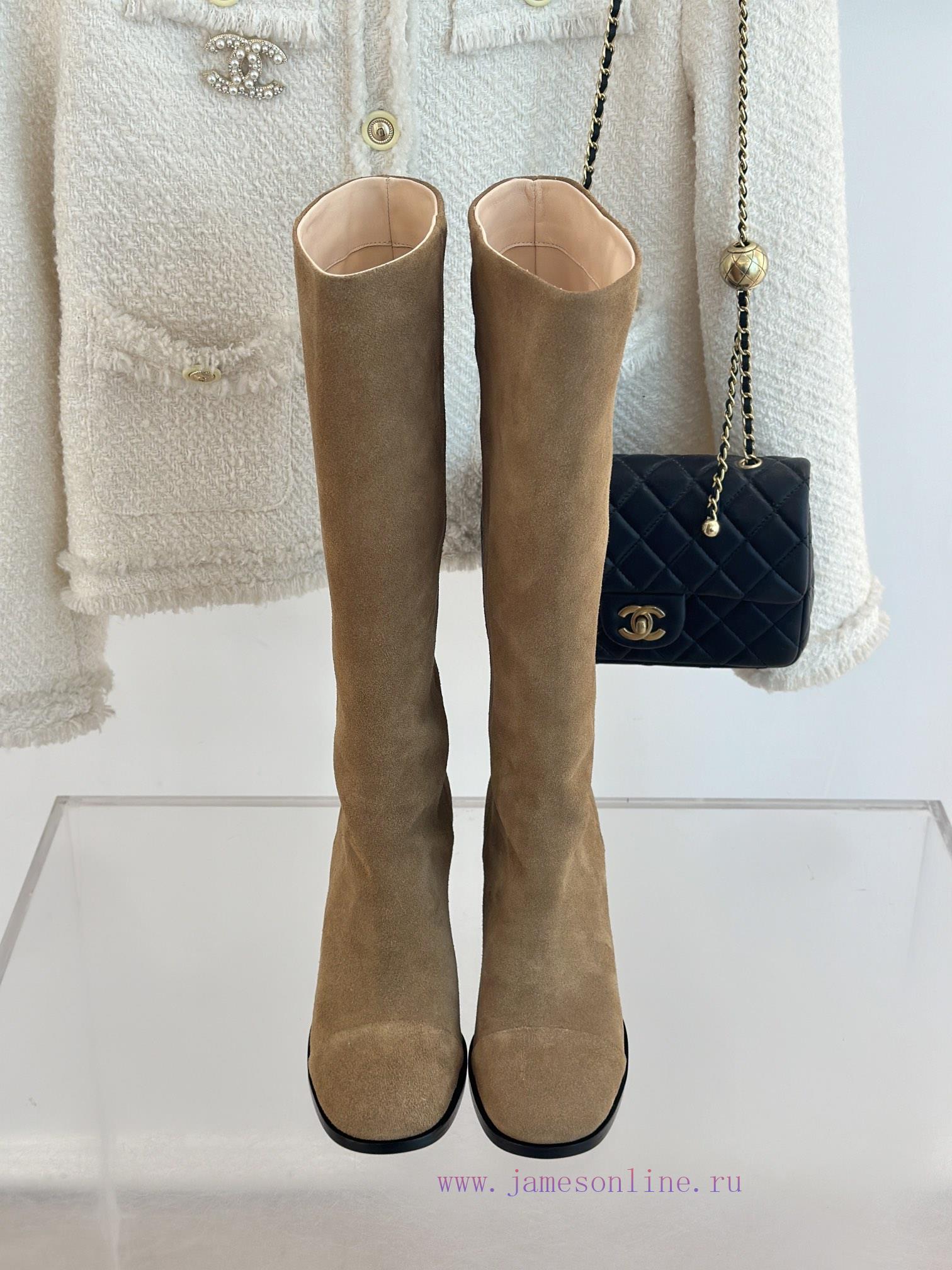 Chanel | Chanel 24c Autumn/Winter New ProductsDouble C thick heel boots seriesThe shoe upper55gudtmr - Image 5