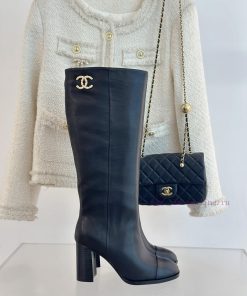 Chanel | Chanel 24c Autumn/Winter New ProductsDouble C thick heel boots seriesThe shoe upper8520x86p