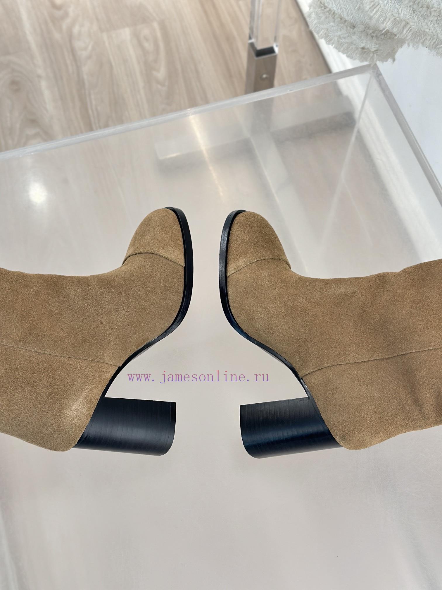 Chanel | Chanel 24c Autumn/Winter New ProductsDouble C thick heel boots seriesThe shoe upper55gudtmr - Image 9