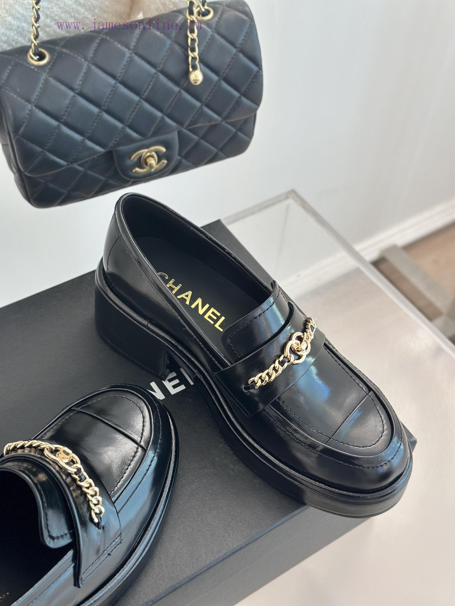 Chanel | Chanel 24K Early Spring New ProductDouble C-chain thick soled loafersThis season's o3vk79zk - Image 6