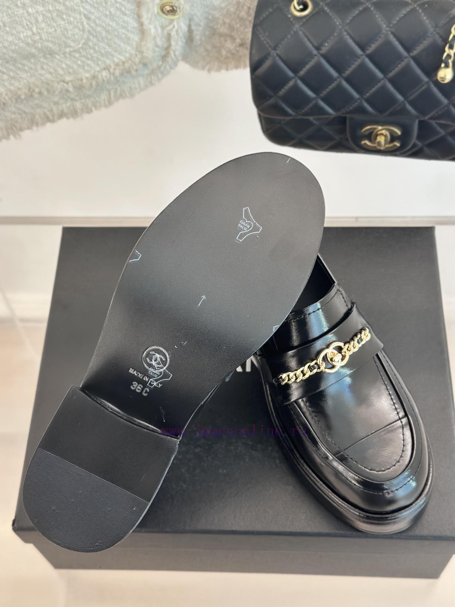 Chanel | Chanel 24K Early Spring New ProductDouble C-chain thick soled loafersThis season's o3vk79zk - Image 10