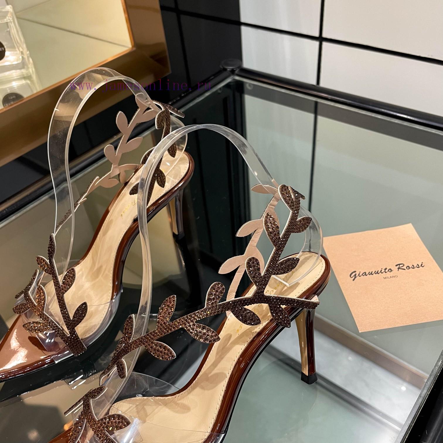 Giannito Rossi 2025 new sandalstop-levelPurchasing QualityThis pair of pointed high-heeled phtwlt1db - Image 5
