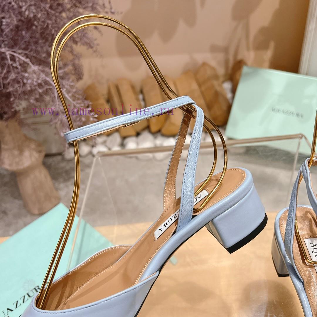 𝑨𝑸𝑼𝑨𝒁𝒛𝒖𝒓𝒂 𝟐𝟒𝒔𝒔 🤍 Top notch square toe women's high heels, this "FrenchFlirt" mid heel shoe lof2bjaq - Image 8