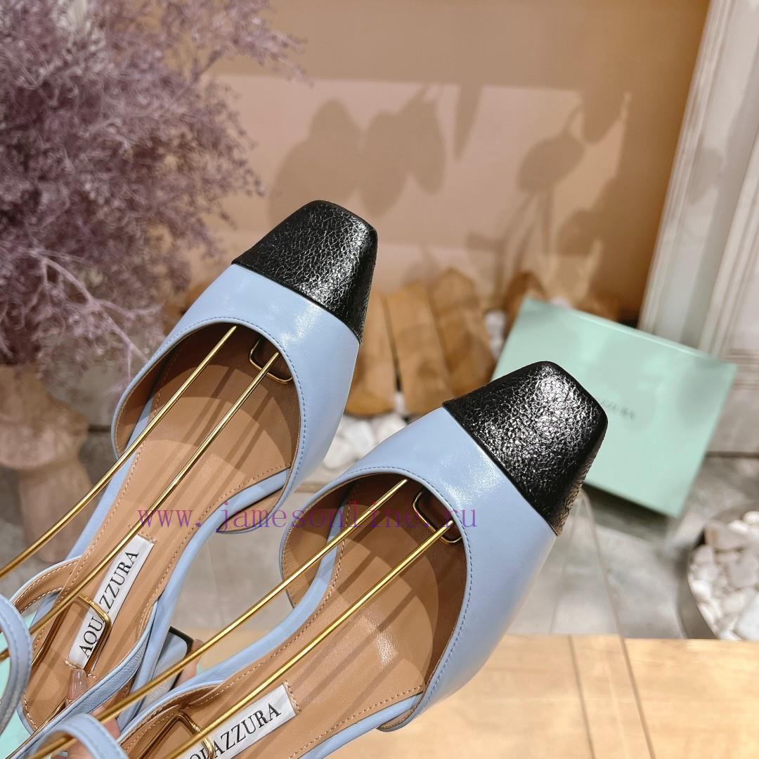 𝑨𝑸𝑼𝑨𝒁𝒛𝒖𝒓𝒂 𝟐𝟒𝒔𝒔 🤍 Top notch square toe women's high heels, this "FrenchFlirt" mid heel shoe lof2bjaq - Image 9