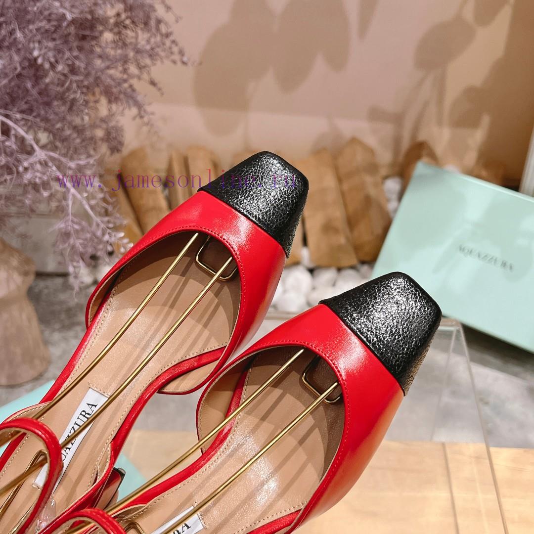 𝑨𝑸𝑼𝑨𝒁𝒛𝒖𝒓𝒂 𝟐𝟒𝒔𝒔 🤍 Top notch square toe women's high heels, this "FrenchFlirt" mid heel shoe afbdhj39 - Image 9