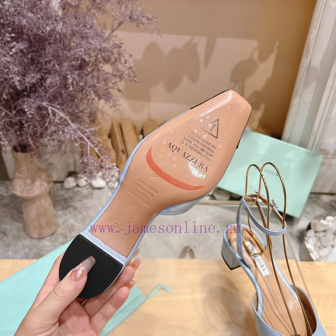 𝑨𝑸𝑼𝑨𝒁𝒛𝒖𝒓𝒂 𝟐𝟒𝒔𝒔 🤍 Top notch square toe women's high heels, this "FrenchFlirt" mid heel shoe lof2bjaq - Image 10