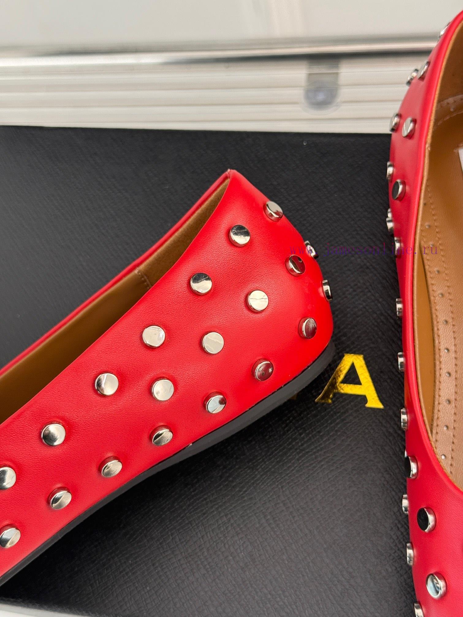 AlAIA | AlAIA 25ss Early Spring New ProductRivet metal head flat bottomed single shoeThis se0d4pwthg - Image 7